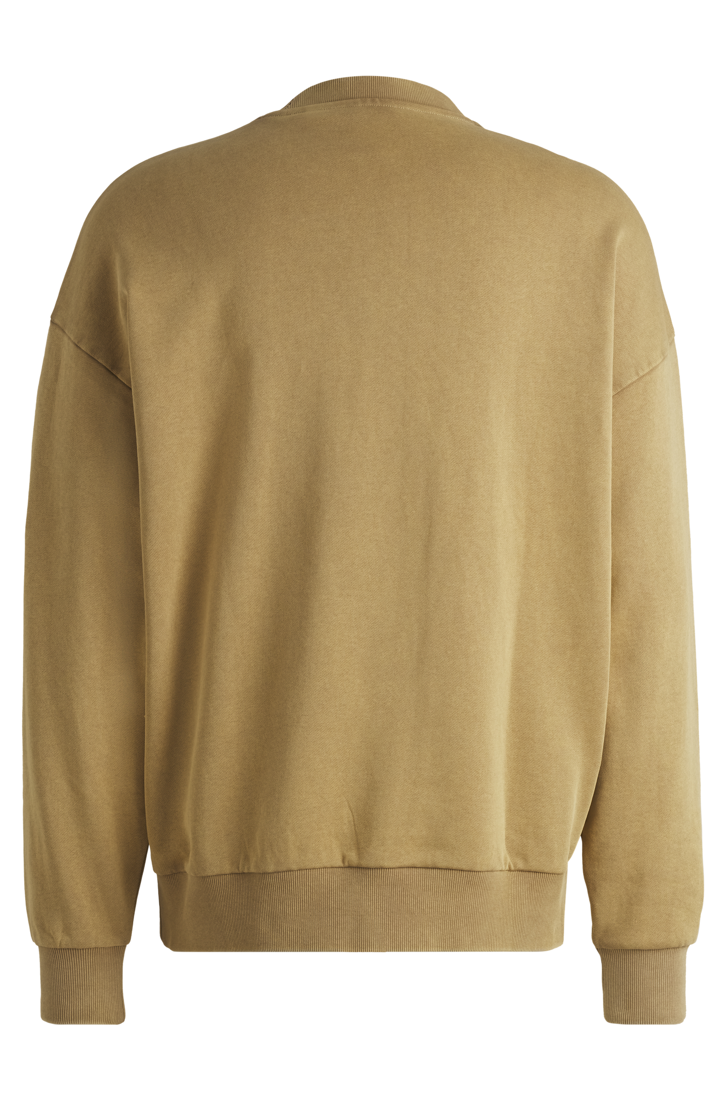 Felpa girocollo beige lavata da uomo Hugo Boss Fanwear del team RB F1 di Visa Cash App