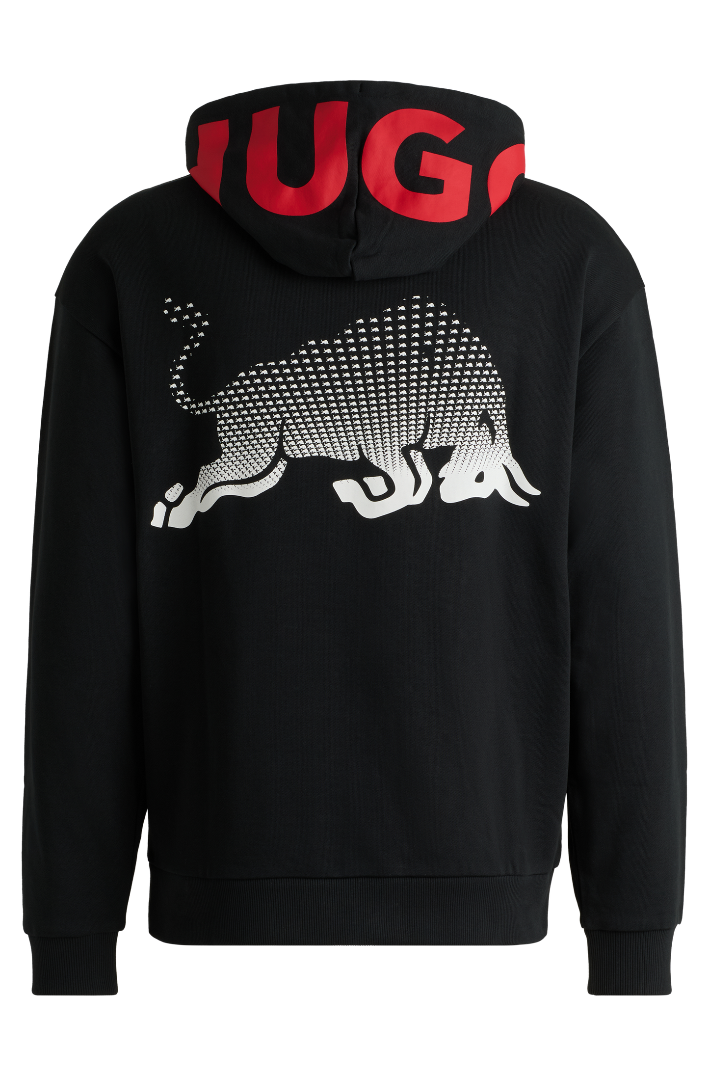Felpa con cappuccio nera da uomo Hugo Boss Core Fanwear del team RB F1 di Visa Cash App