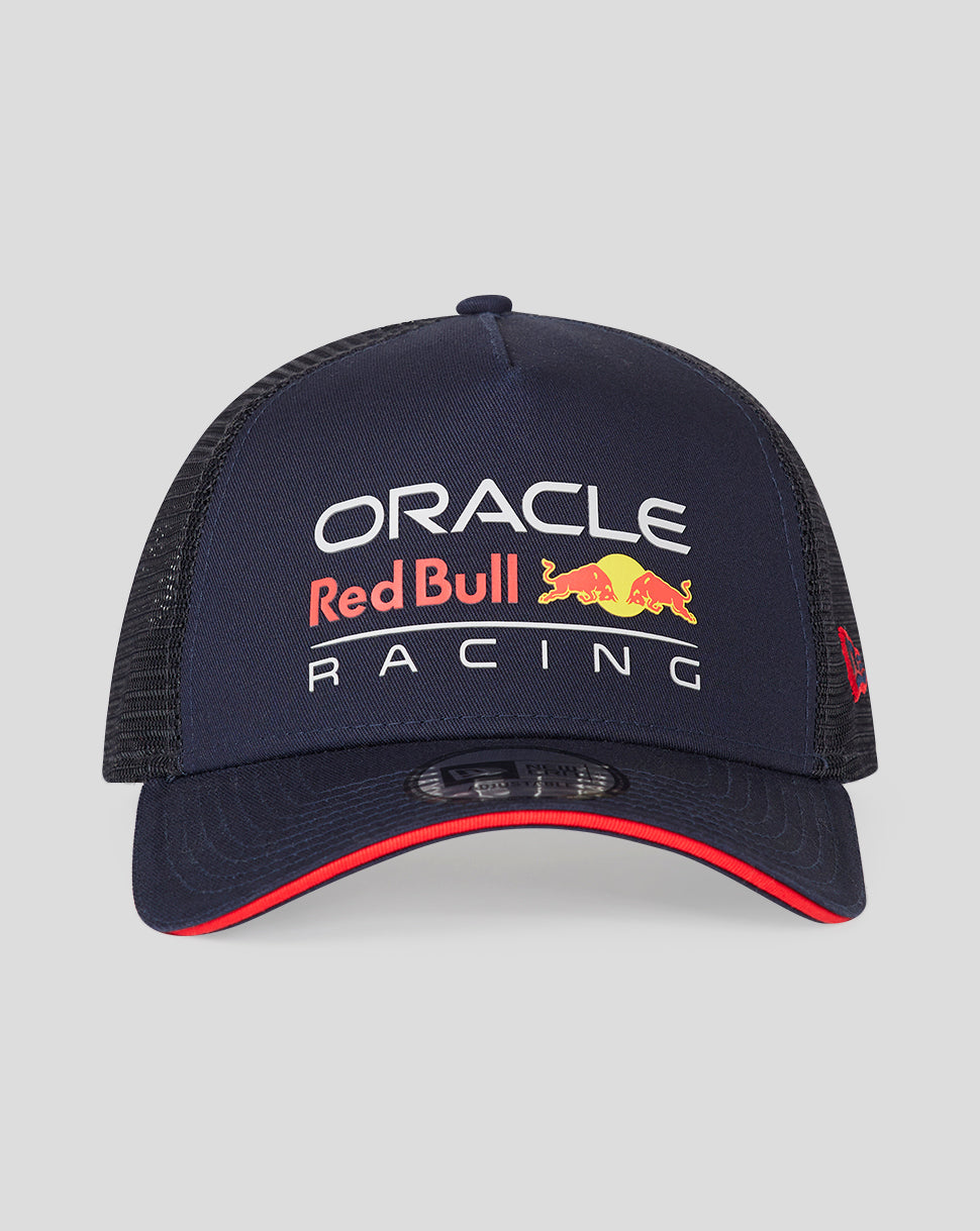 Cappello da camionista unisex Oracle Red Bull Racing F1 Team New Era Essential Navy
