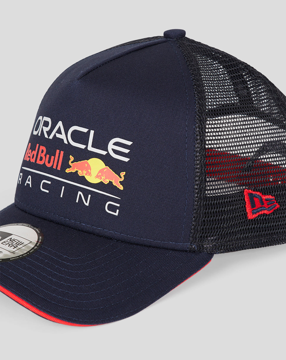Cappello da camionista unisex Oracle Red Bull Racing F1 Team New Era Essential Navy
