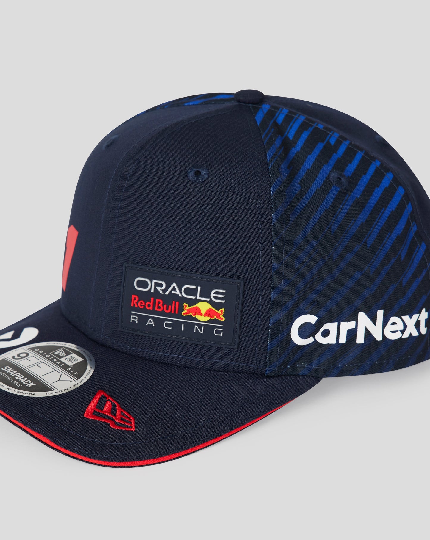 Oracle Red Bull Racing F1 Max Verstappen New Era 9Fifty Navy Hat Left side