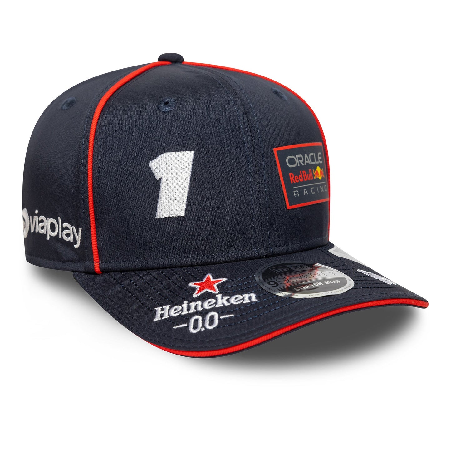Cappellino unisex New Era Max Verstappen 9Seventy Stretch Snap, blu scuro, modello Oracle Red Bull Racing F1 Team, 2025