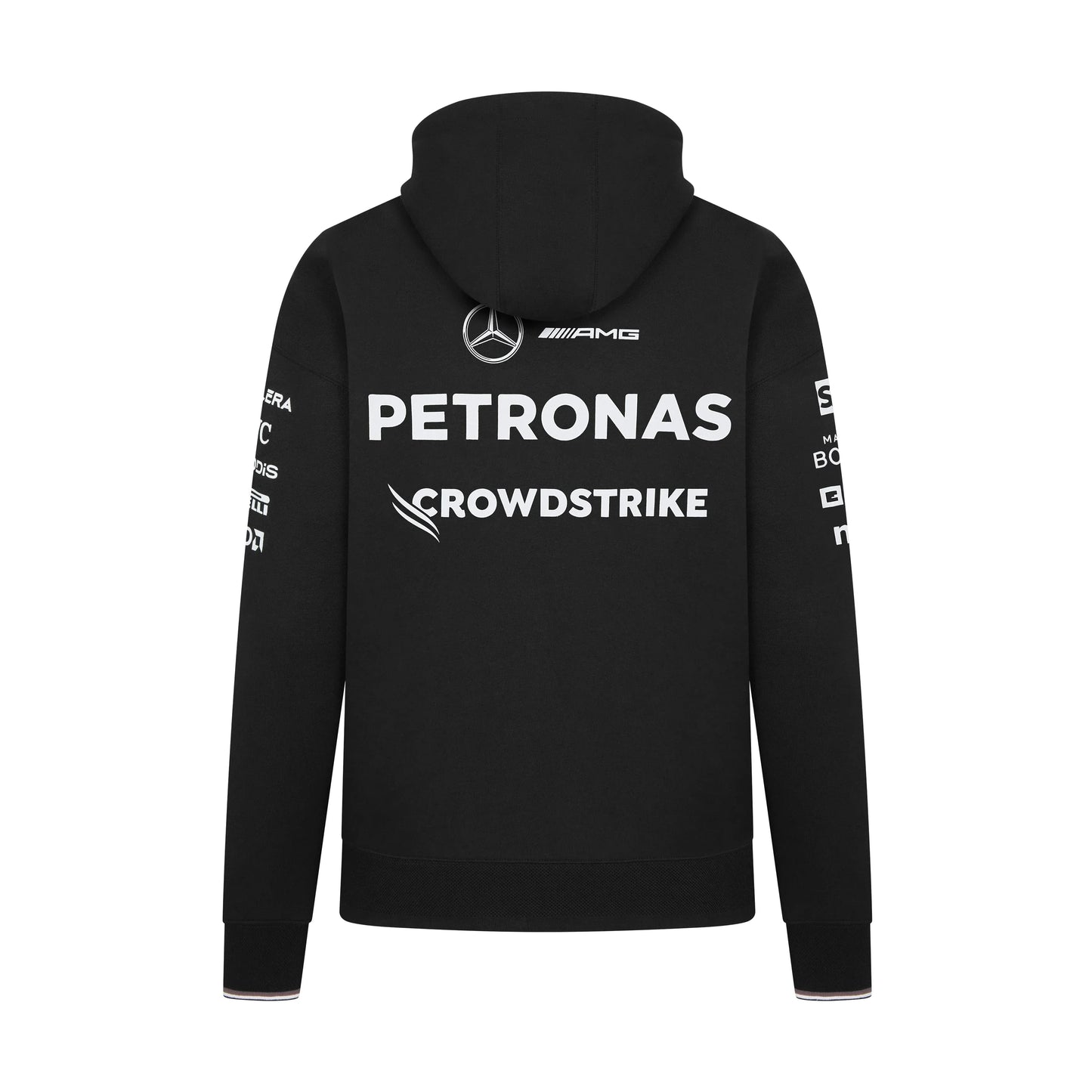 Mercedes AMG Petronas F1 Team Mens Black Hoodie 2024