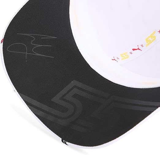 Scuderia Ferrari F1 Team Unisex Driver Carlos Sainz Special Edition White Hat