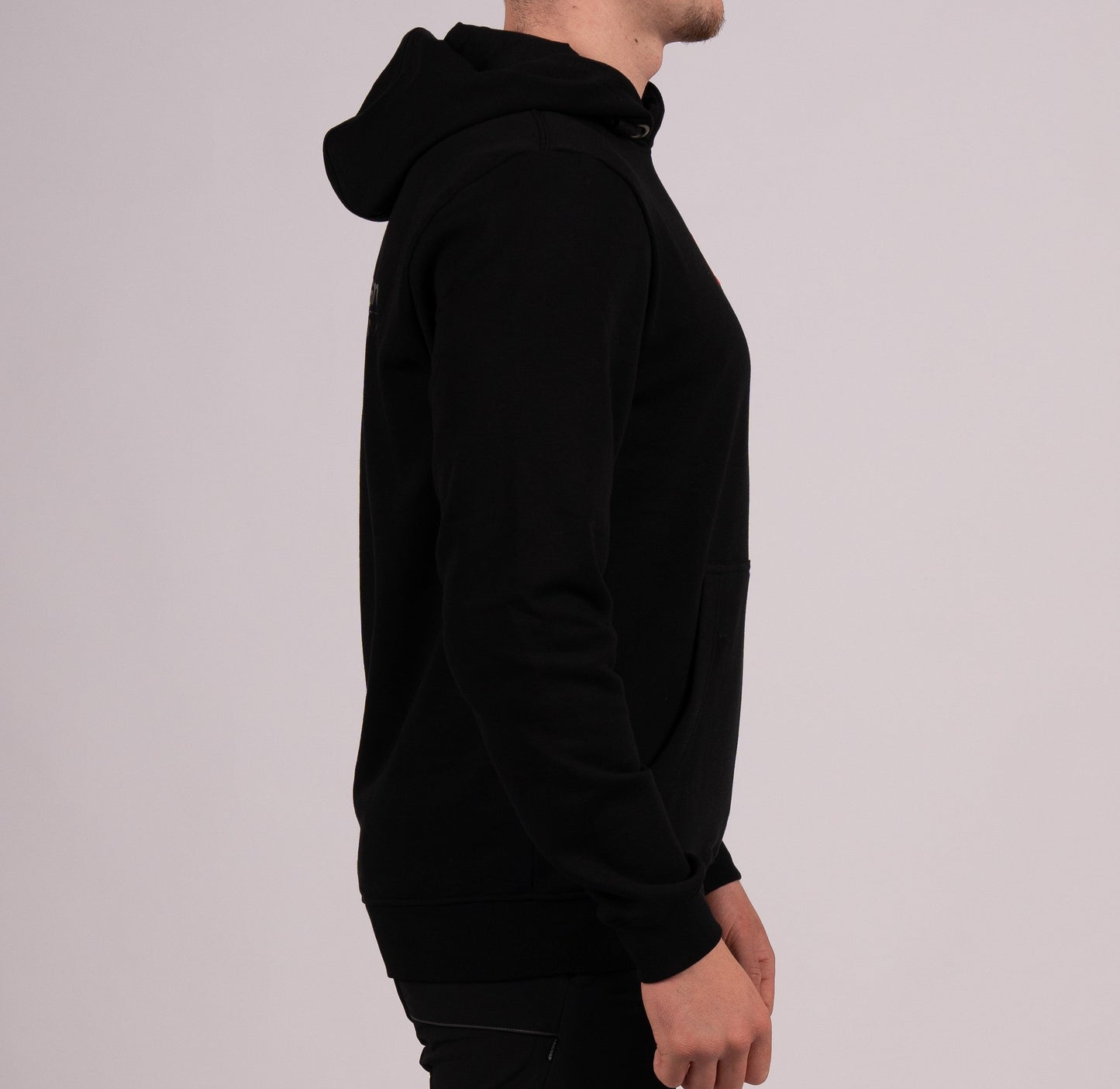 Felpa con cappuccio Haas F1 Team da uomo Blackout Midnight Black