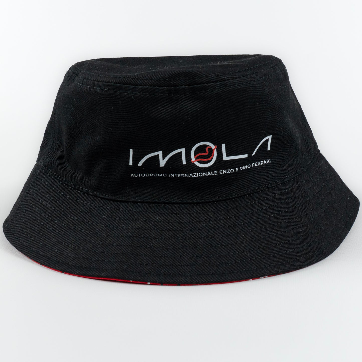 Imola Circuit Logo Unisex Reversible Black/Red Bucket Hat