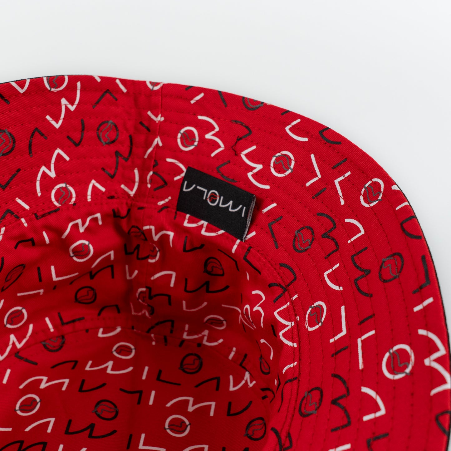 Imola Circuit Logo Unisex Reversible Black/Red Bucket Hat
