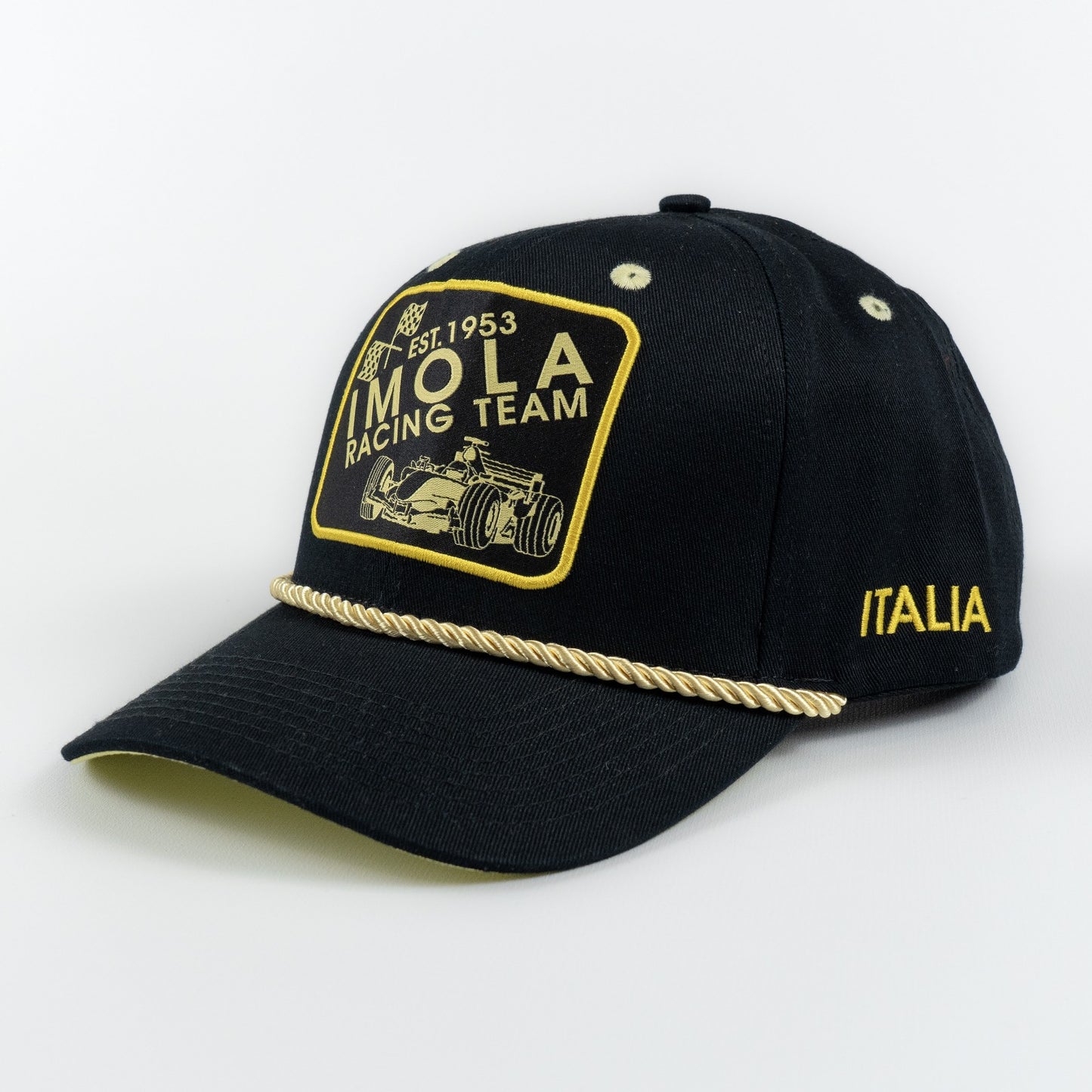 Imola Circuit Racing Heritage Unisex Black and Yellow Hat