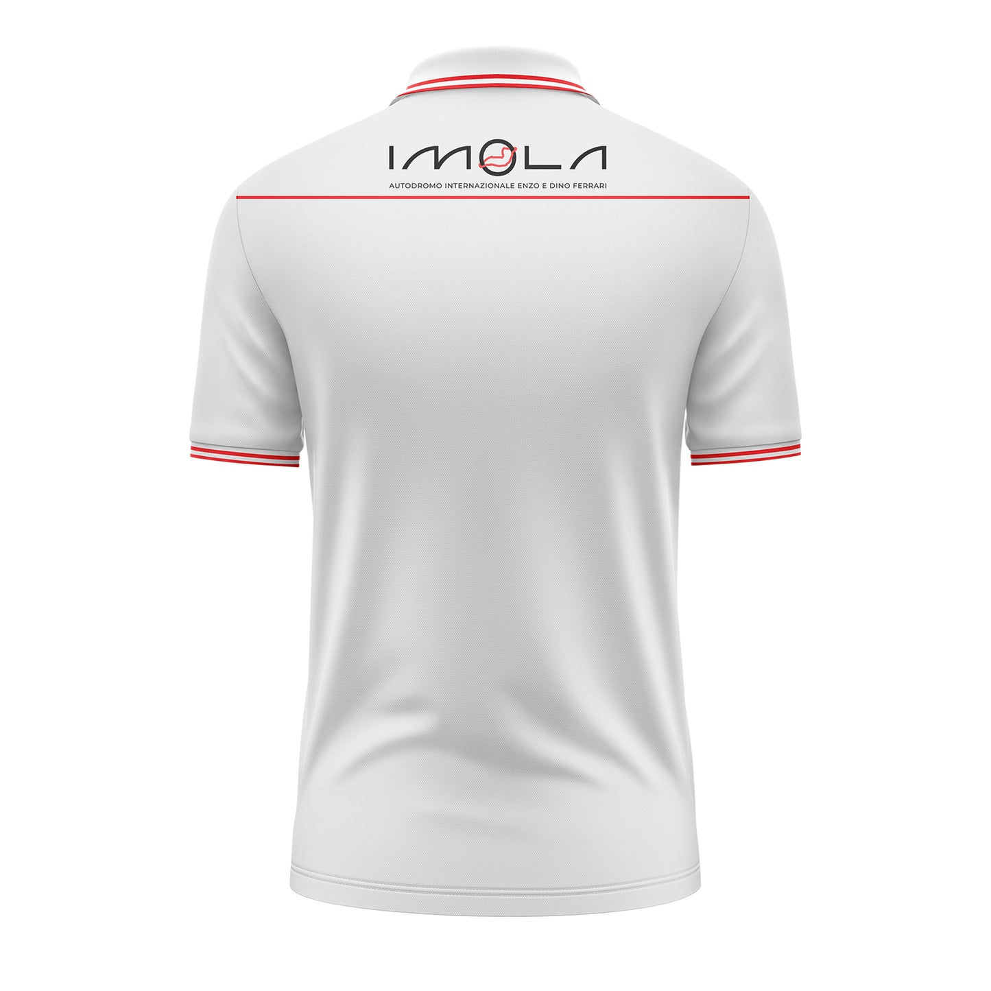 Imola Circuit Men's White Polo Shirt