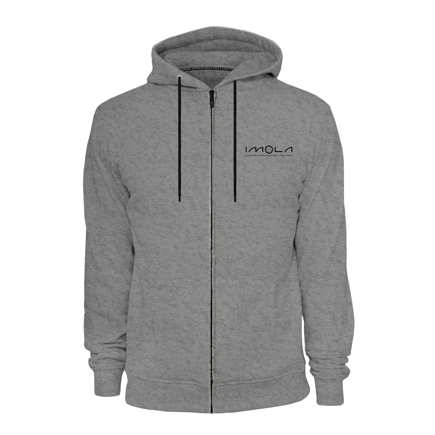 Imola Circuit Men's Grey Zip Up Hoodie