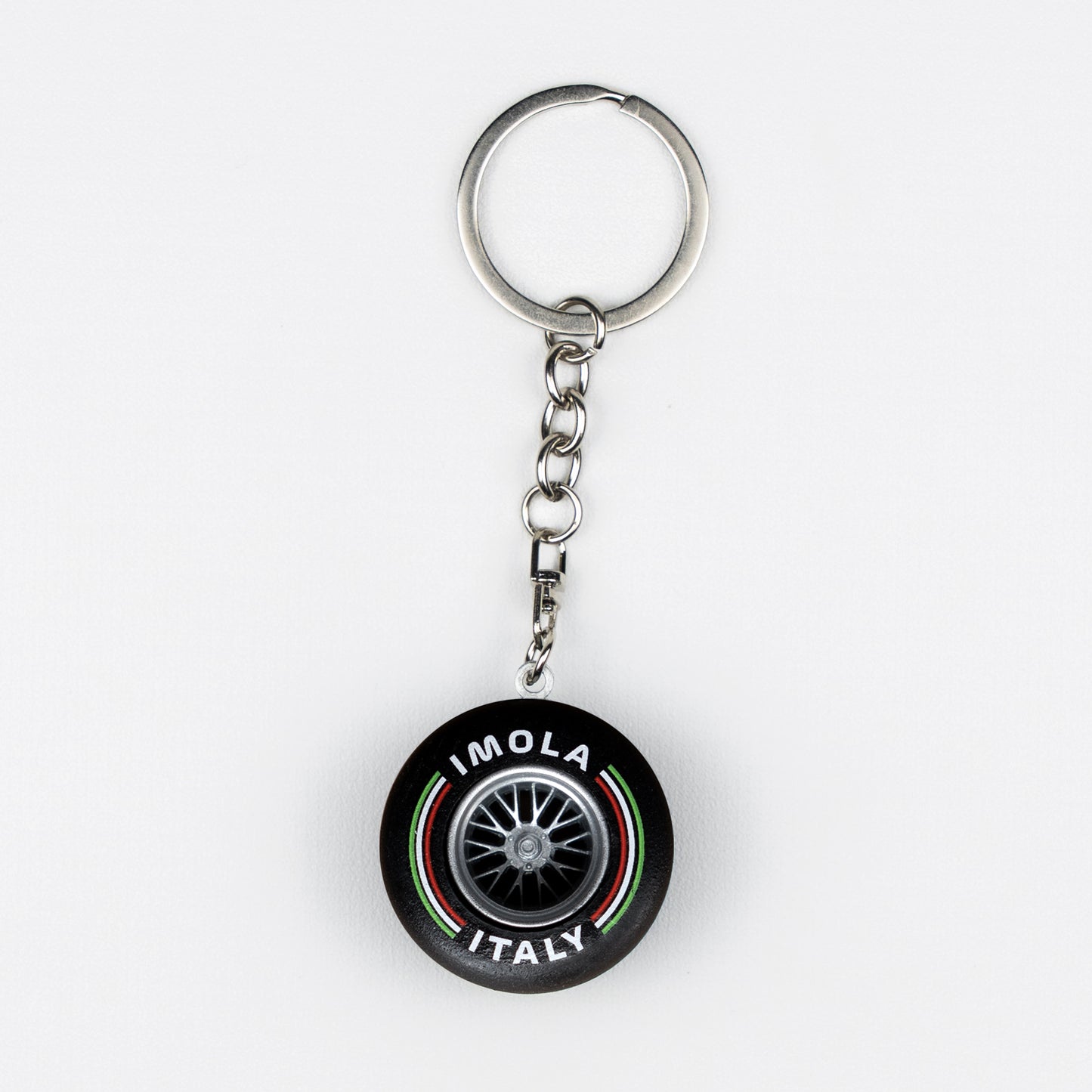 Imola Circuit Tire Multicolor Keyring