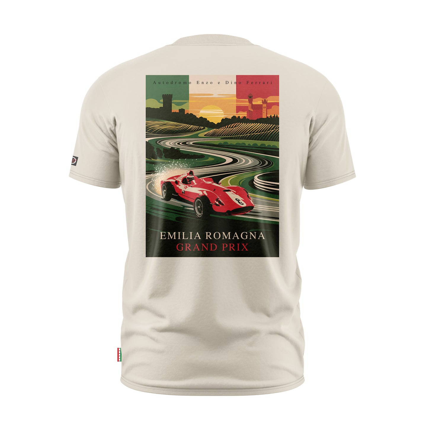 Imola Circuit Vintage Emilia Romagna Grand Prix Men's Beige T-Shirt