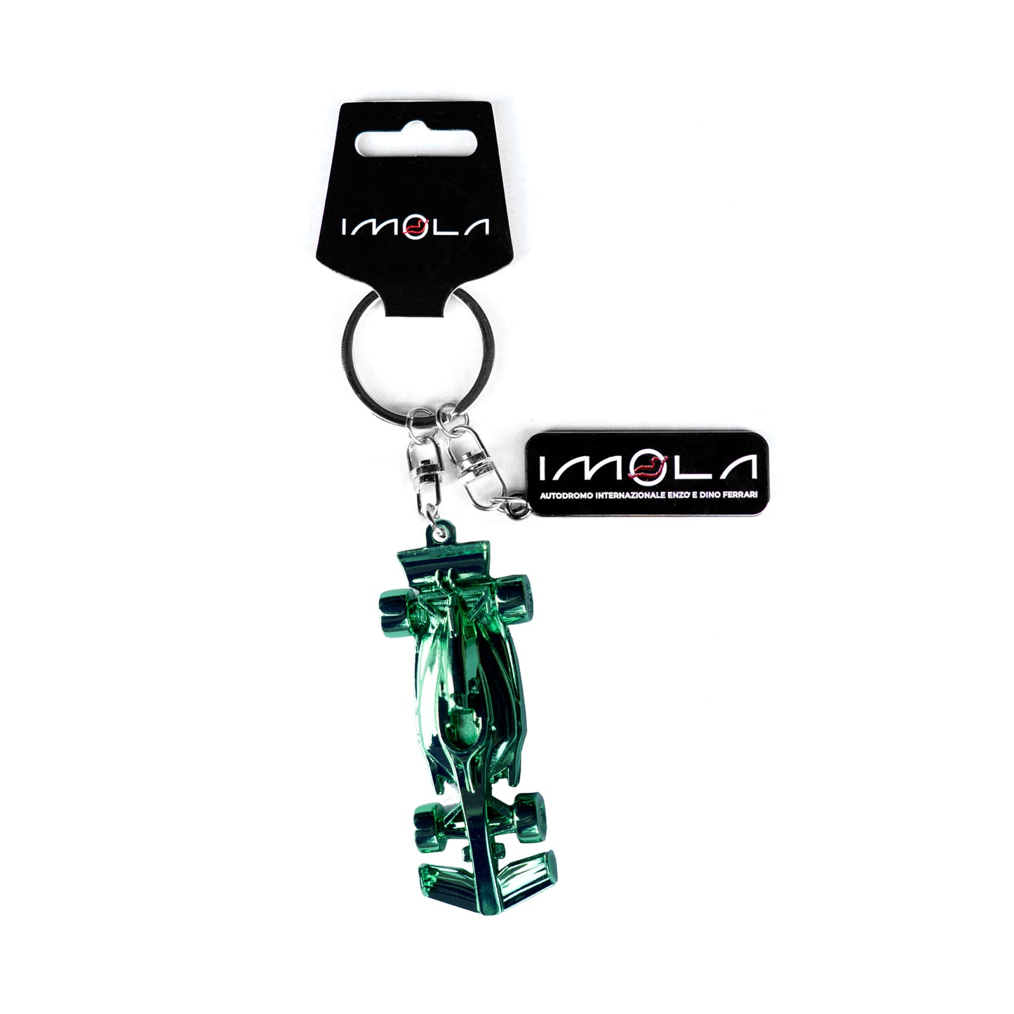 Imola Circuit Racing Car Green Matte Keyring
