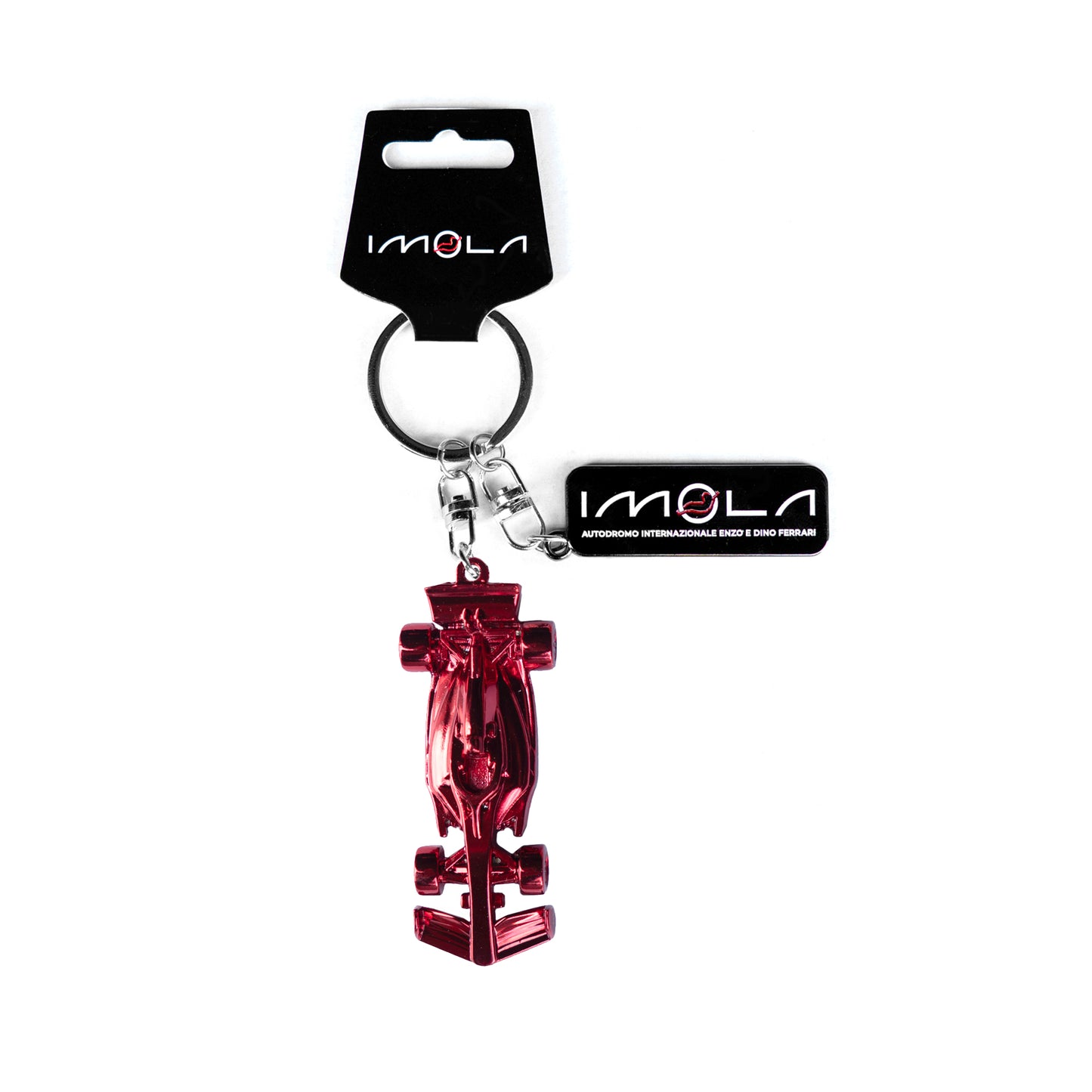Imola Circuit Racing Car Red Matte Keyring