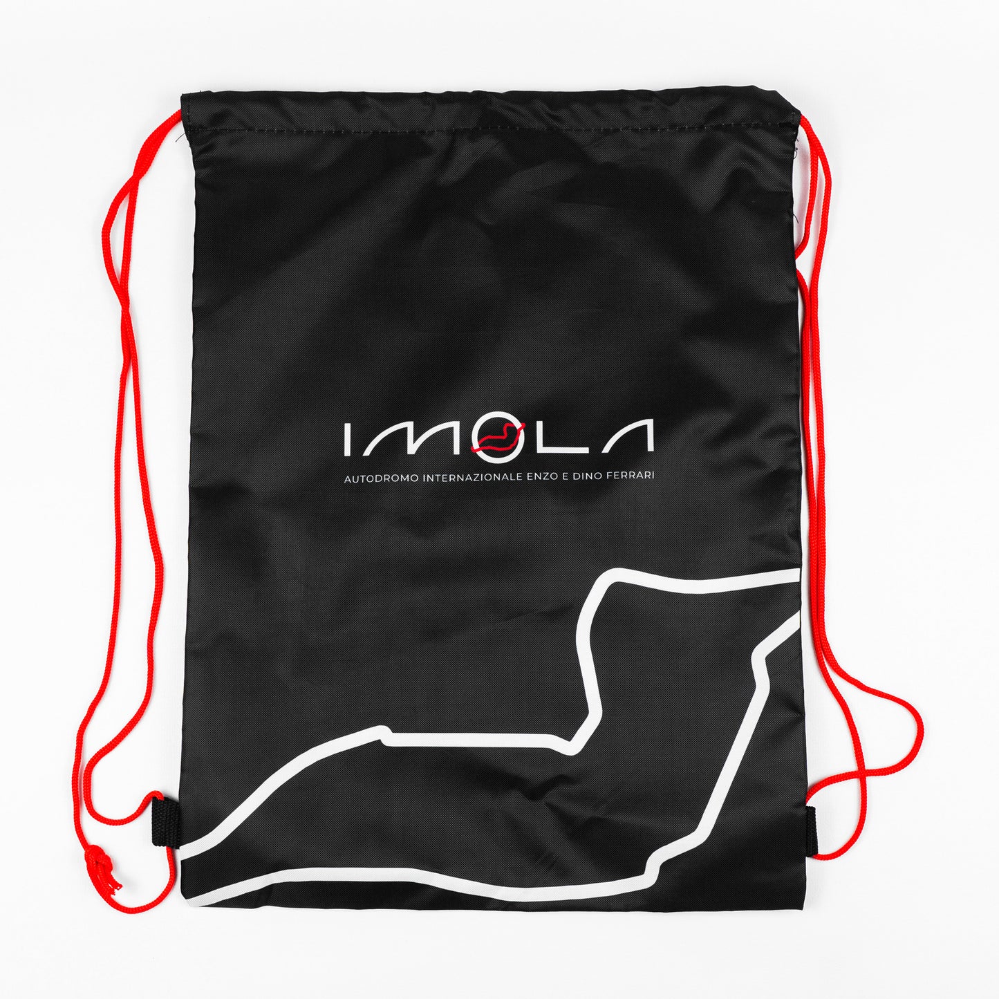 Imola Circuit Black Drawstring Bag
