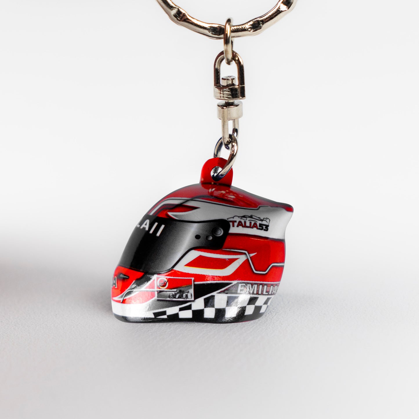Imola Circuit Helmet Red Keyring