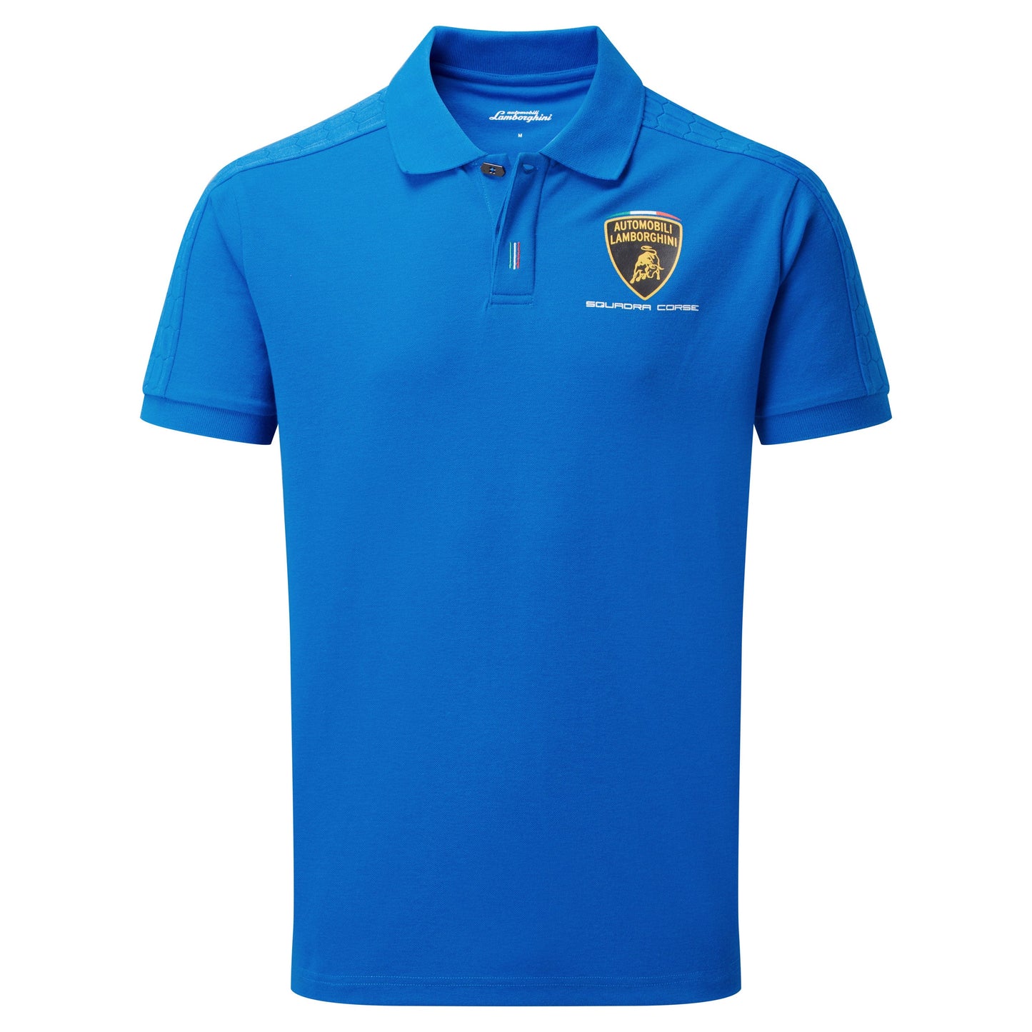 Polo da viaggio blu da uomo Automobili Lamborghini