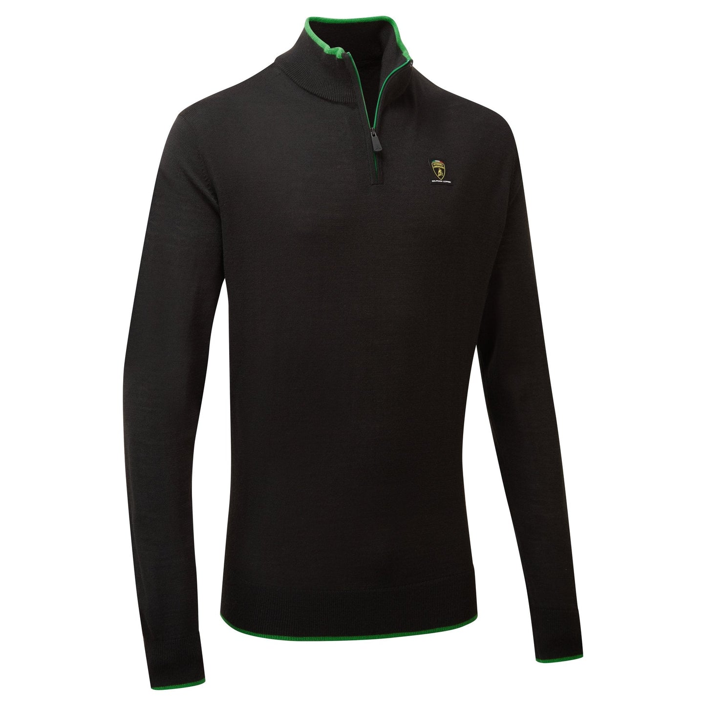 Automobili Lamborghini Squadra Corse Team Maglione nero lavorato a maglia da uomo