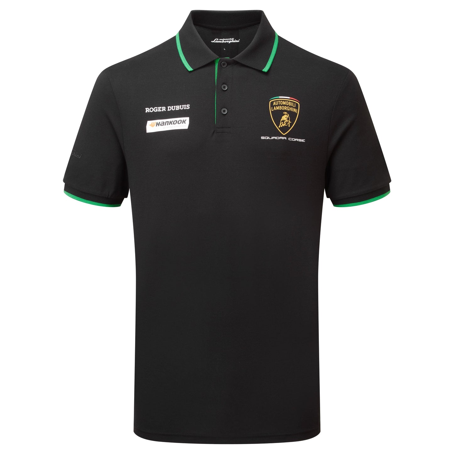 Polo da uomo nera Automobili Lamborghini Team