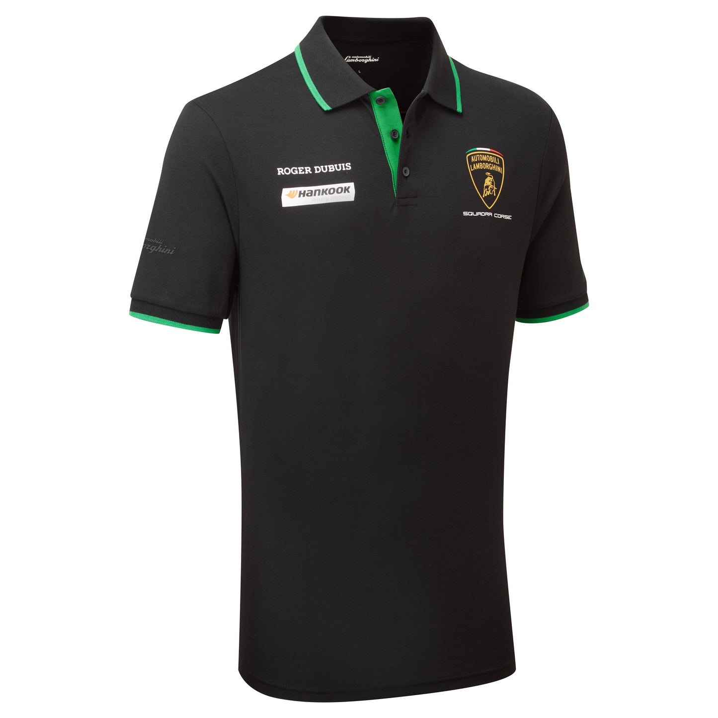 Polo da uomo nera Automobili Lamborghini Team
