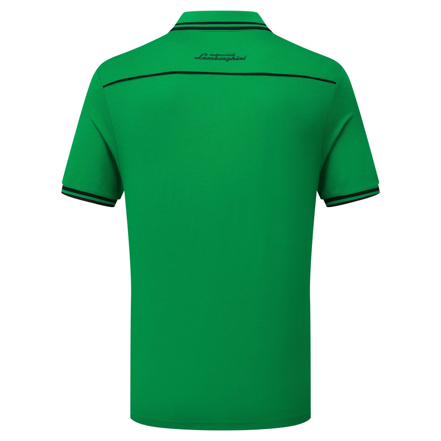 Automobili Lamborghini Squadra Corse Men's Green Travel Polo Shirt