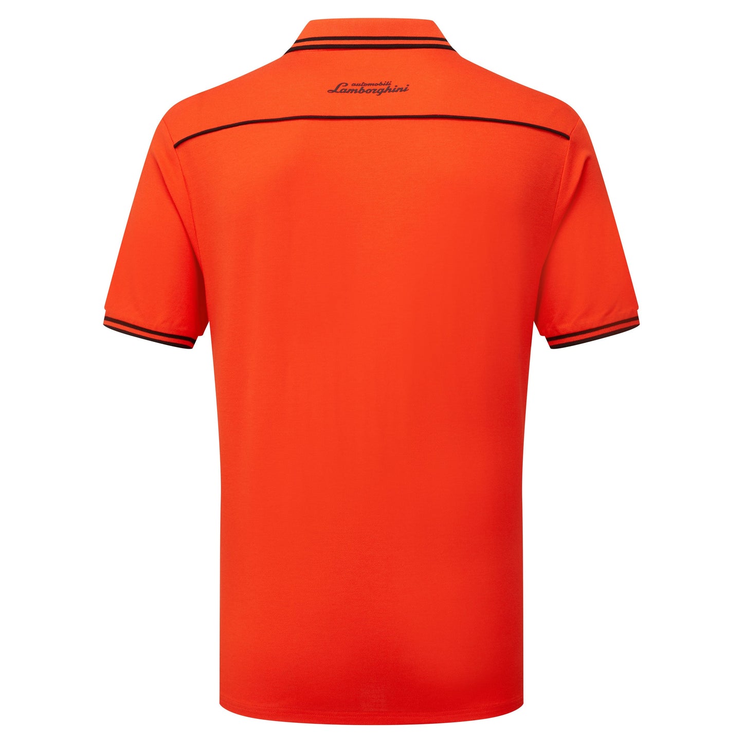 Automobili Lamborghini Squadra Corse Men's Orange Travel Polo Shirt