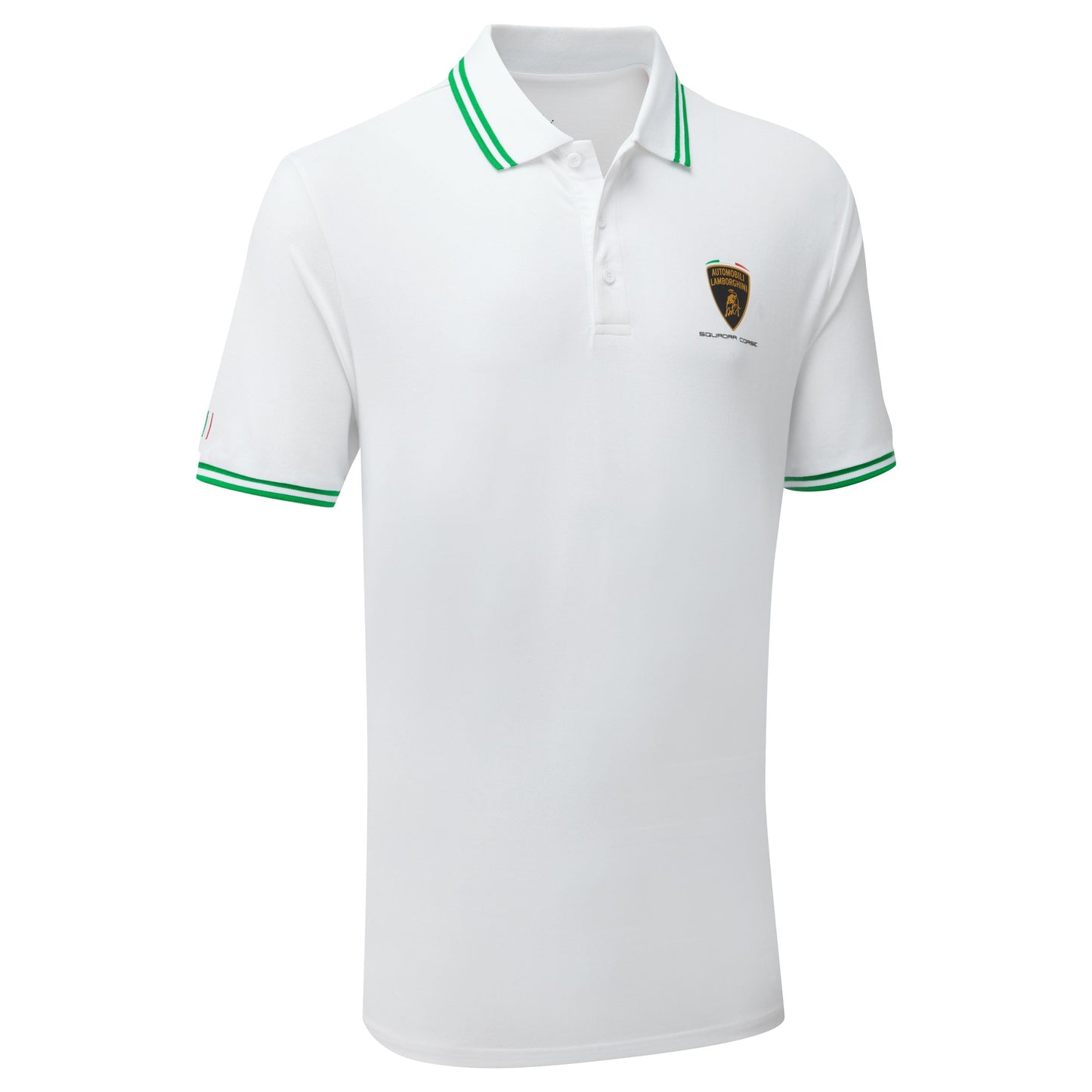 Automobili Lamborghini White Men's Travel Polo Shirt