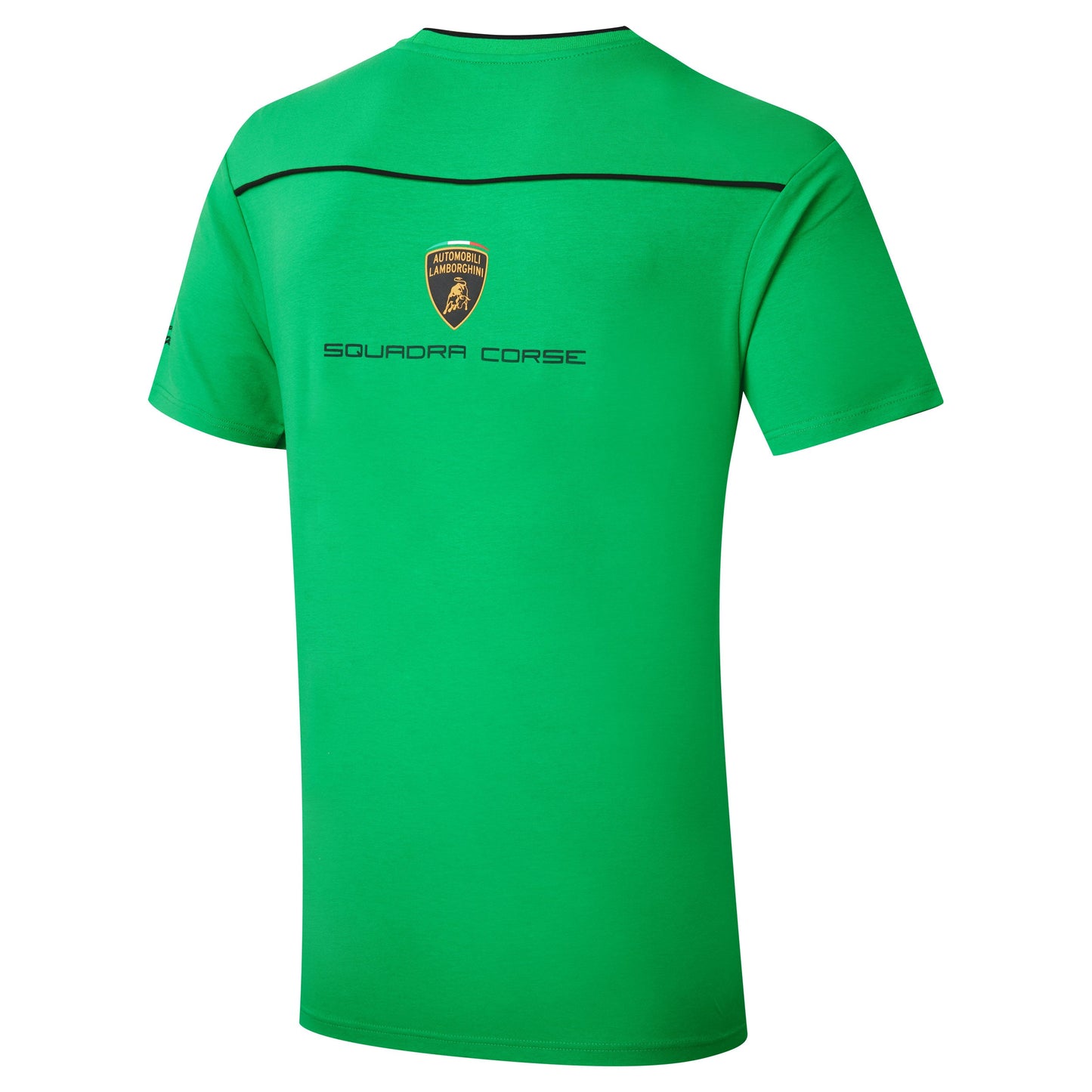 T-shirt verde da viaggio da uomo Automobili Lamborghini Squadra Corse