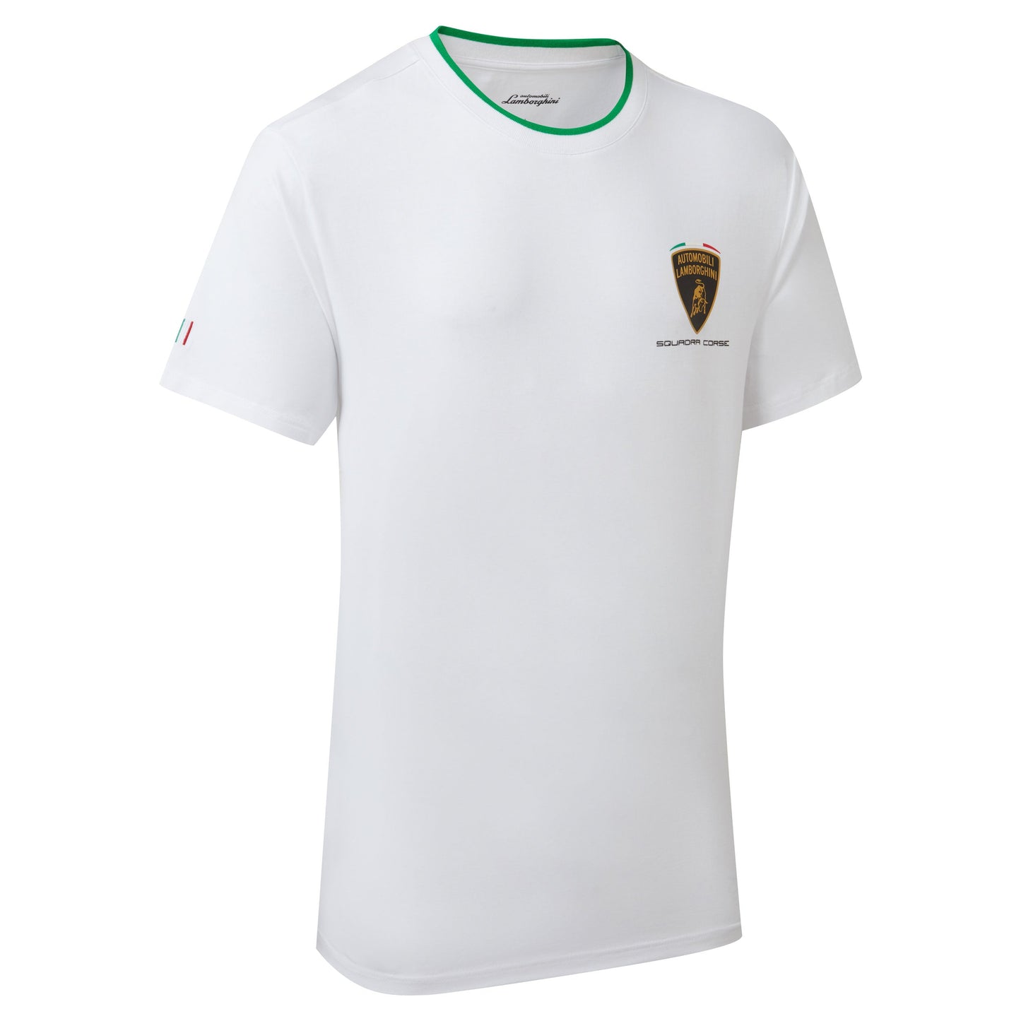 Automobili Lamborghini Squadra Corse Mens Travel White T-Shirt