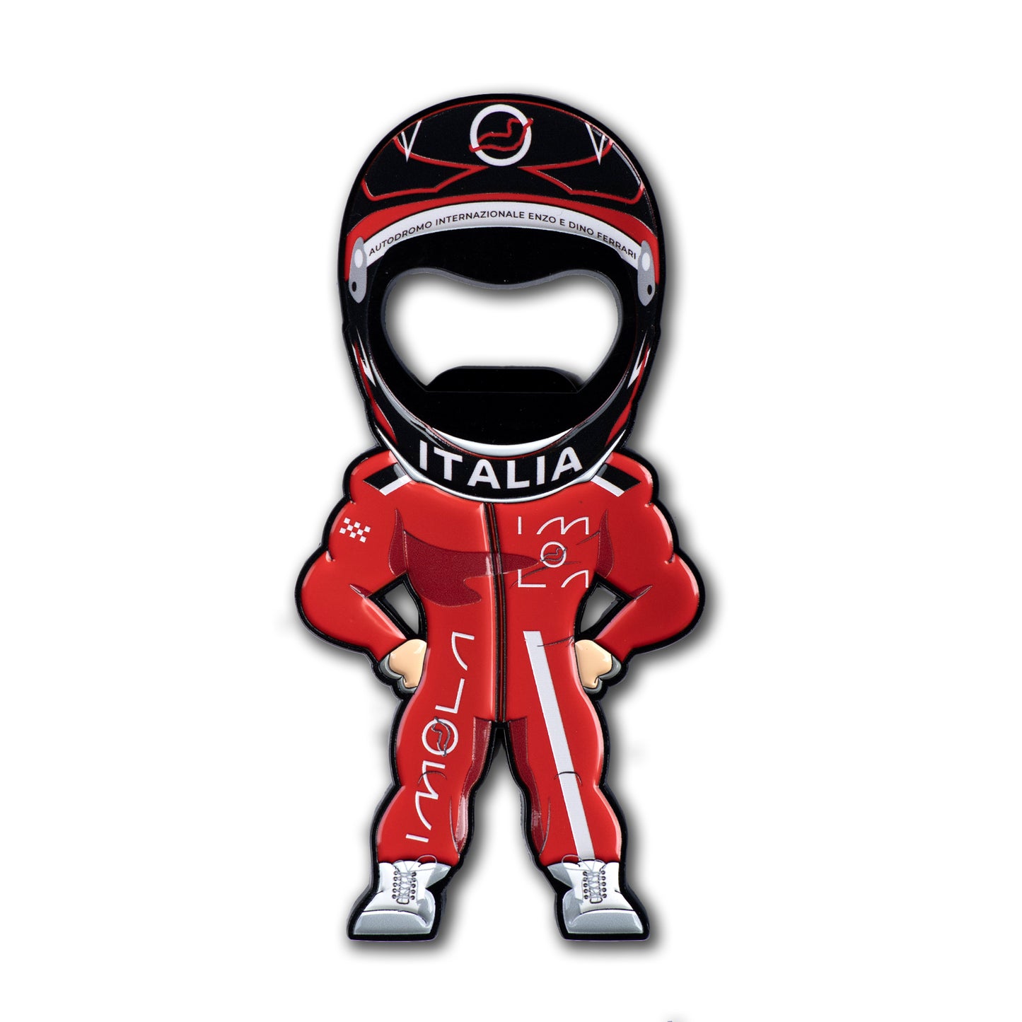 Imola Circuit Driver Red Bottle Opener