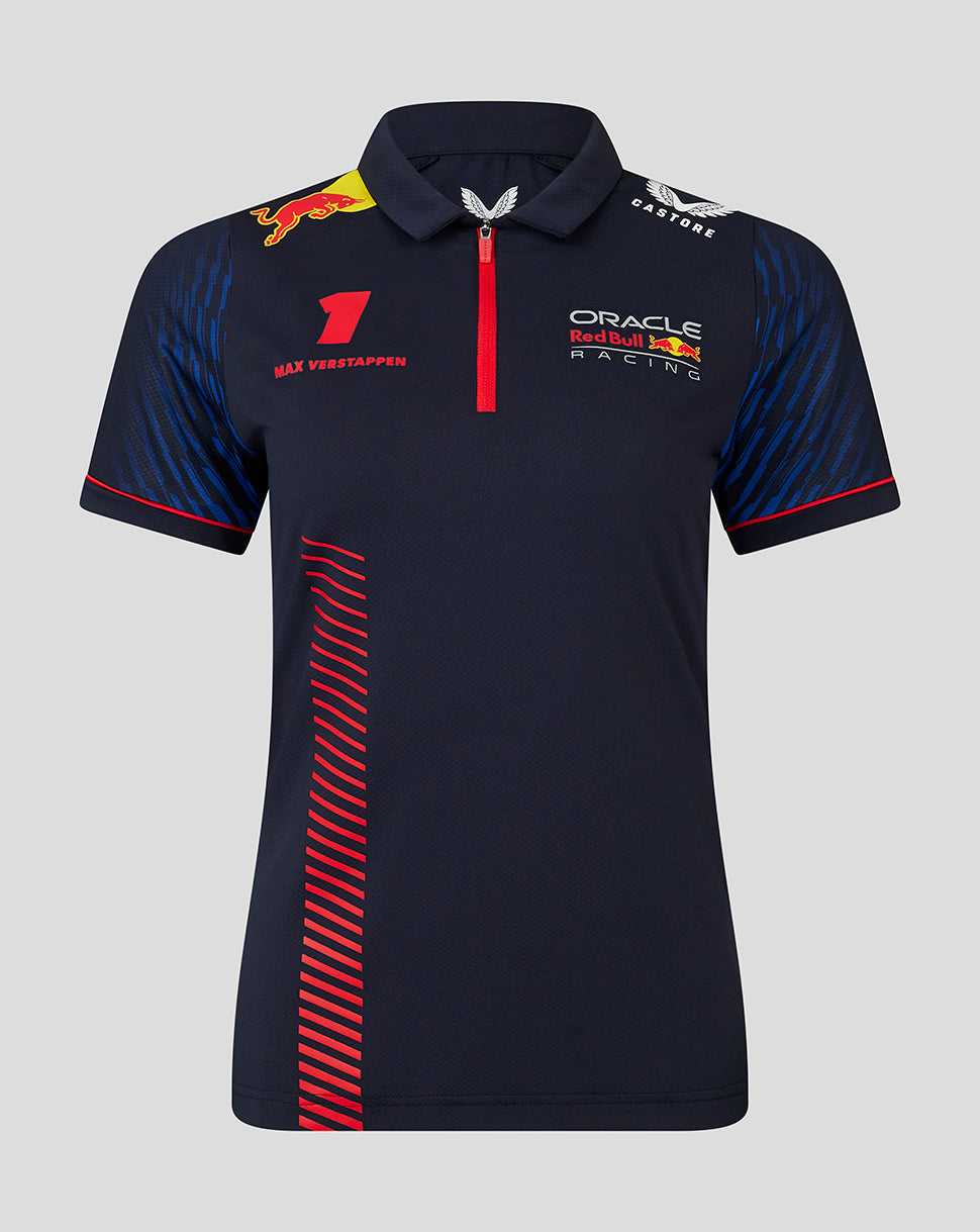 Red Bull Racing F1 Pilot Max Verstappen Polo da donna blu notte