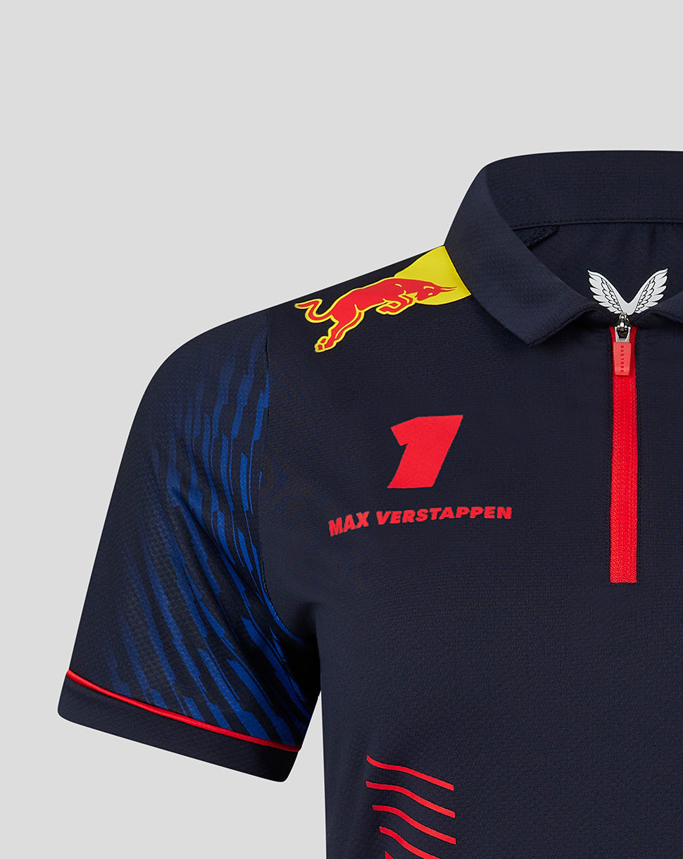Red Bull Racing F1 Pilot Max Verstappen Polo da donna blu notte