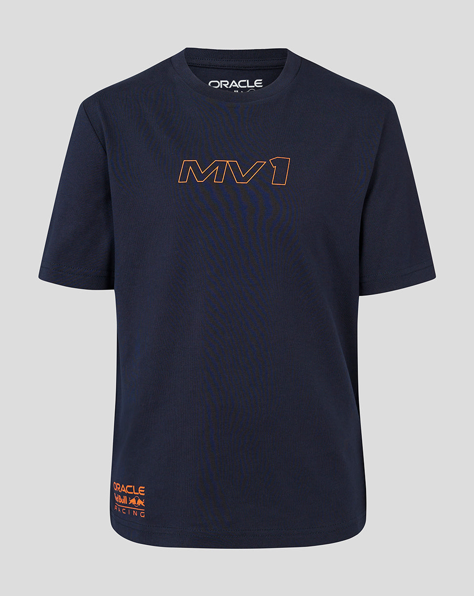 Maglietta Junior Night Sky Blue del pilota di F1 Oracle Red Bull Racing Max Verstappen