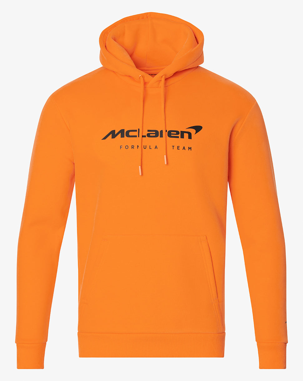 Felpa con cappuccio McLaren F1 Official Team Mens Team Core Essentials Cloud Blue / Papaya / Phantom / Nero