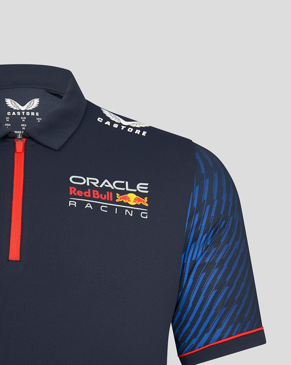 Polo a maniche corte blu notte Oracle Red Bull Racing F1 Driver Sergio "Checo" Perez da uomo
