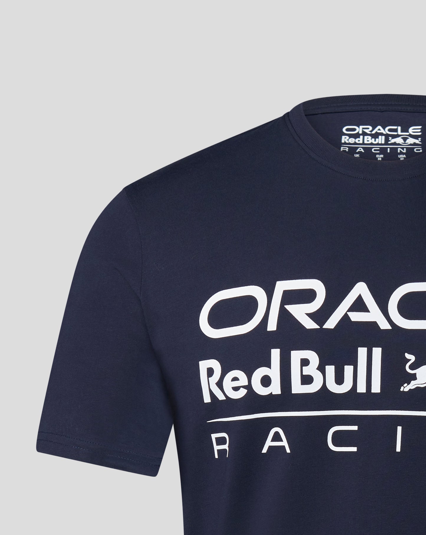 Oracle Red Bull Racing F1 Unisex Large Front Logo Flame Scarlet/White/Night Sky Tee