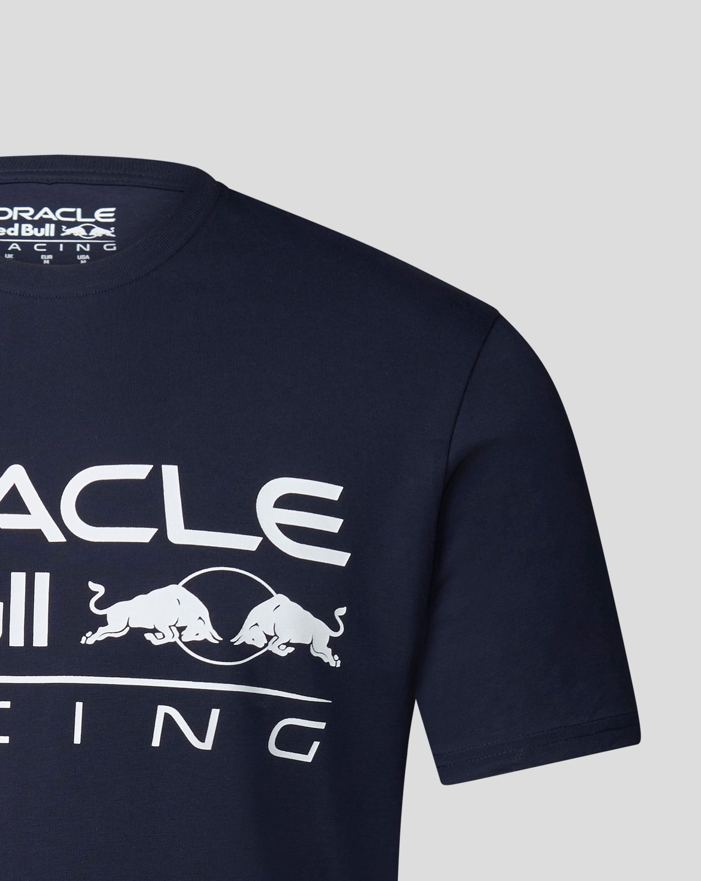 Oracle Red Bull Racing F1 Unisex Large Front Logo Flame Scarlet/White/Night Sky Tee
