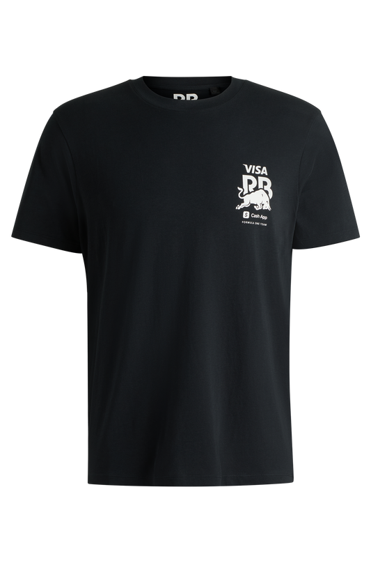 Maglietta nera da uomo Hugo Boss Core Fanwear del team RB F1 di Visa Cash App