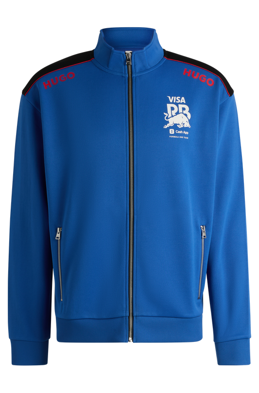 Tuta da uomo Hugo Boss Fanwear, felpa blu, Visa Cash App RB F1 Team