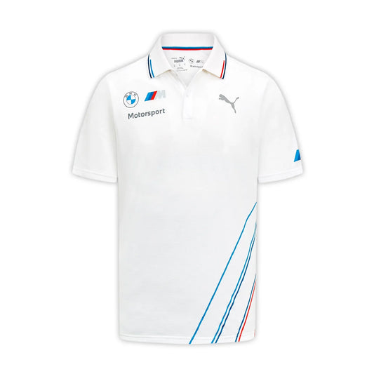 Polo da uomo BMW Motorsport F1 Team bianca/grigia 