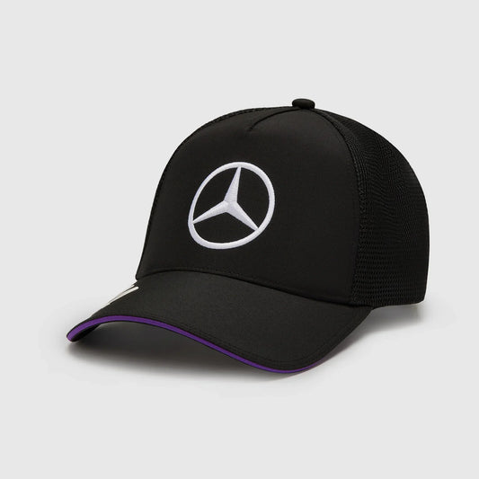 Mercedes AMG Petronas F1 Team Unisex Driver Lewis Hamilton Black Trucker Hat