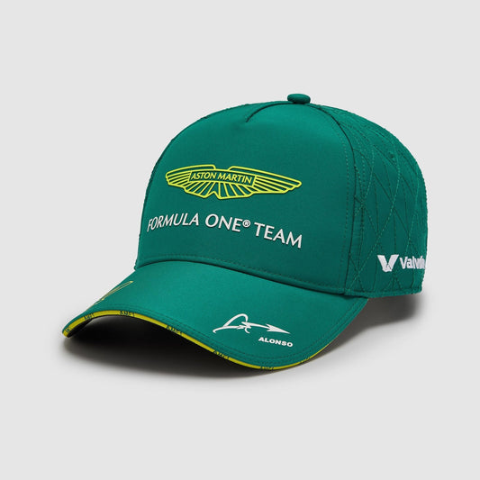 Cappello unisex Aston Martin F1 Team Pilota Fernando Alfonso Verde 2024