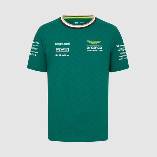 Aston Martin F1 Team Uomo Pilota Lance Stroll Maglietta Verde 2024