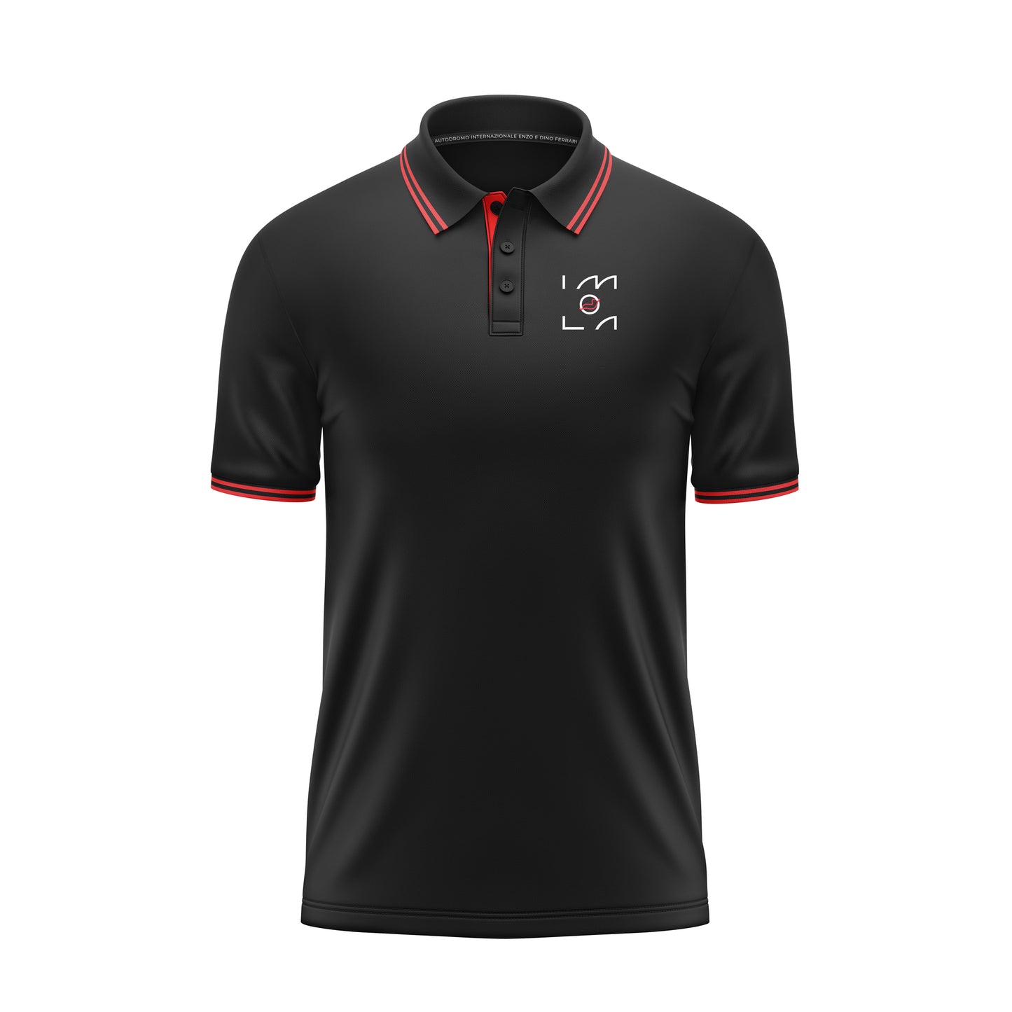 Polo nera da uomo del circuito di Imola 