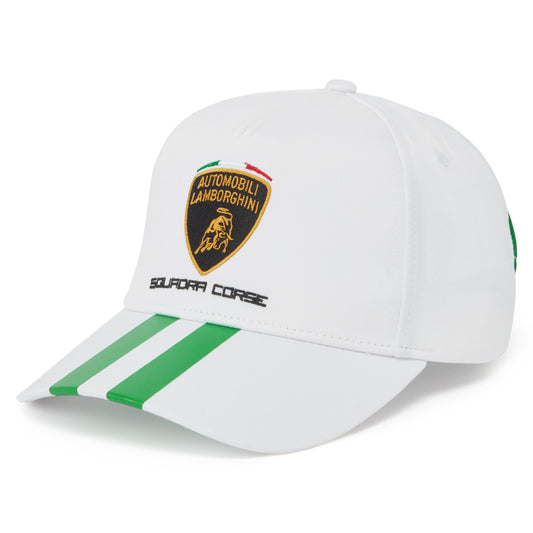 Cappello Bianco da viaggio unisex Automobili Lamborghini Squadra Corse 