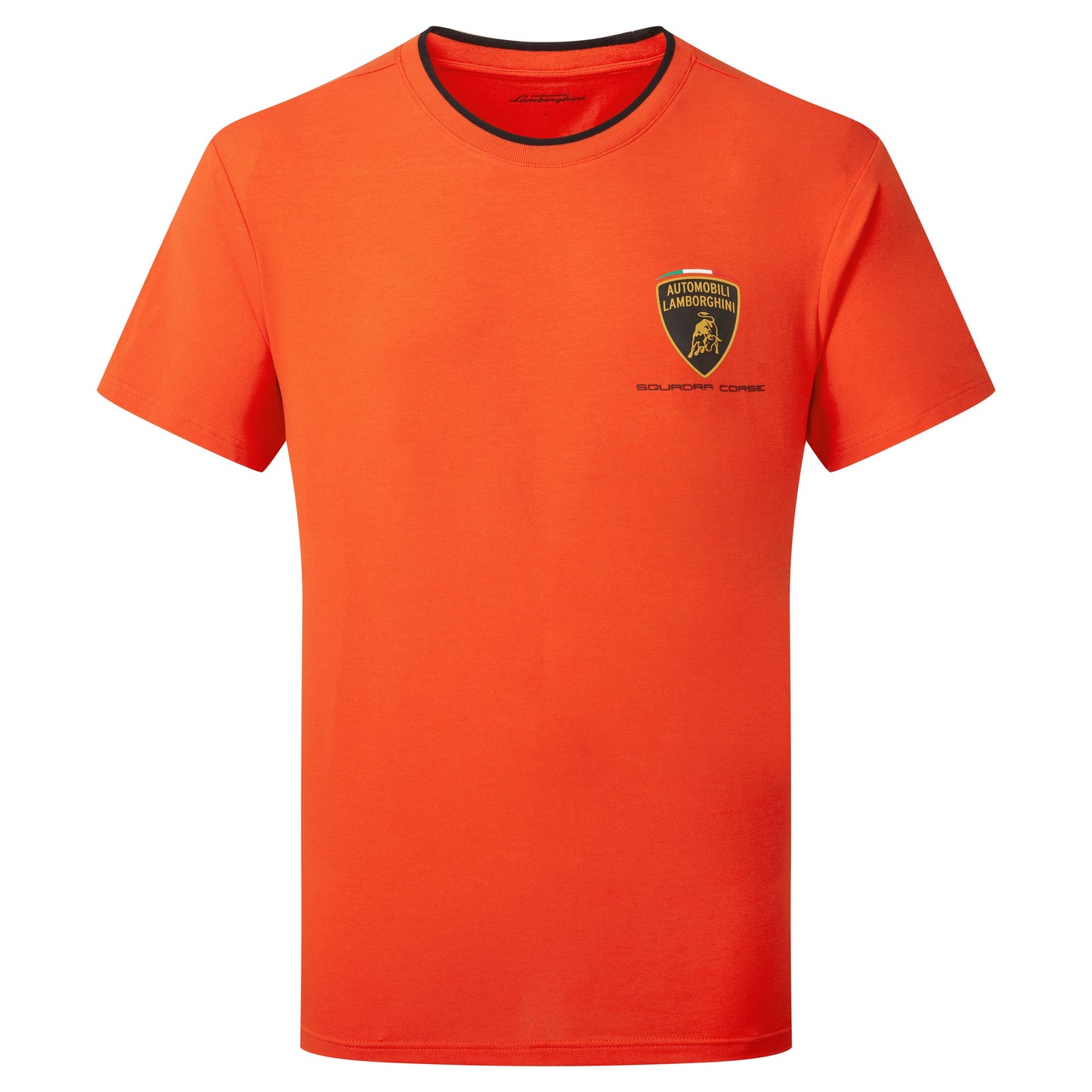 T-shirt arancione da viaggio da uomo Automobili Lamborghini Squadra Corse