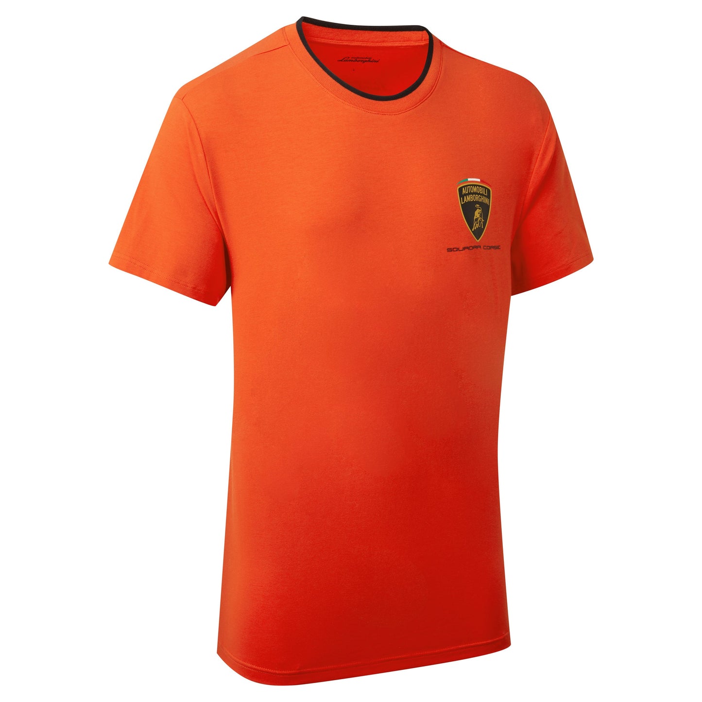 T-shirt arancione da viaggio da uomo Automobili Lamborghini Squadra Corse