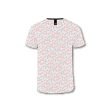 T-Shirt Bianca con pattern Autodromo all-over in rosso