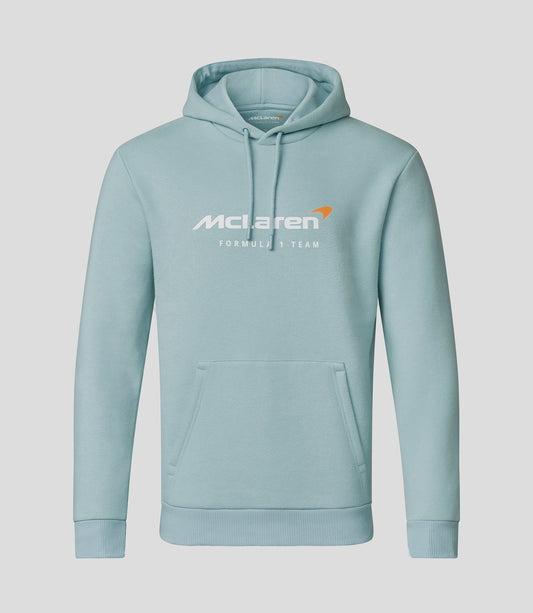 Felpa con cappuccio McLaren F1 Official Team Mens Team Core Essentials Cloud Blue / Papaya / Phantom / Nero