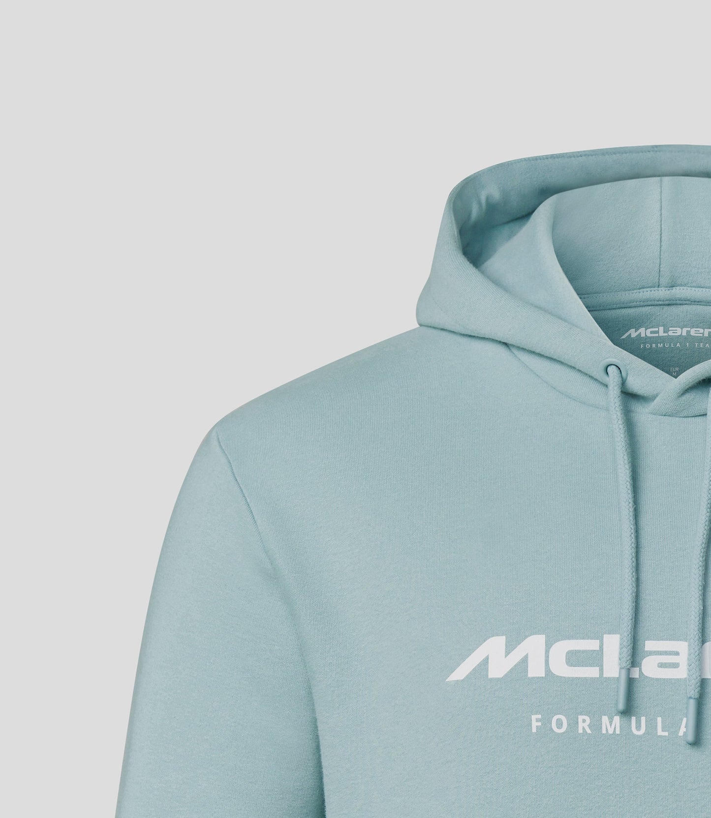 Felpa con cappuccio McLaren F1 Official Team Mens Team Core Essentials Cloud Blue / Papaya / Phantom / Nero